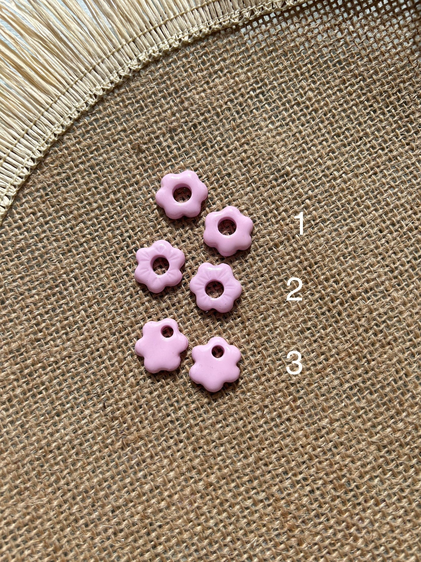 Pampille petite fleur rose clair