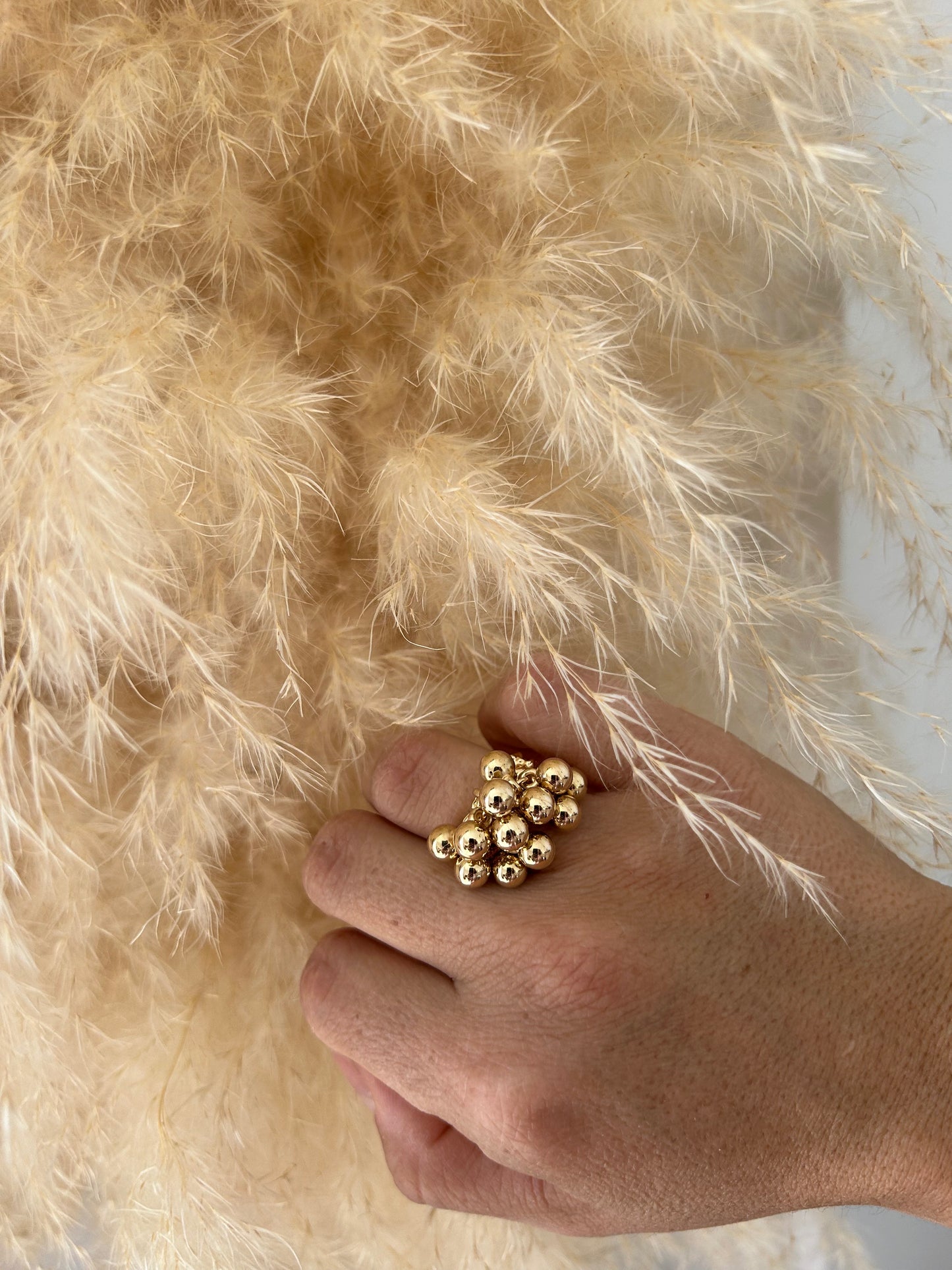 Bague "KIARA" acier doré
