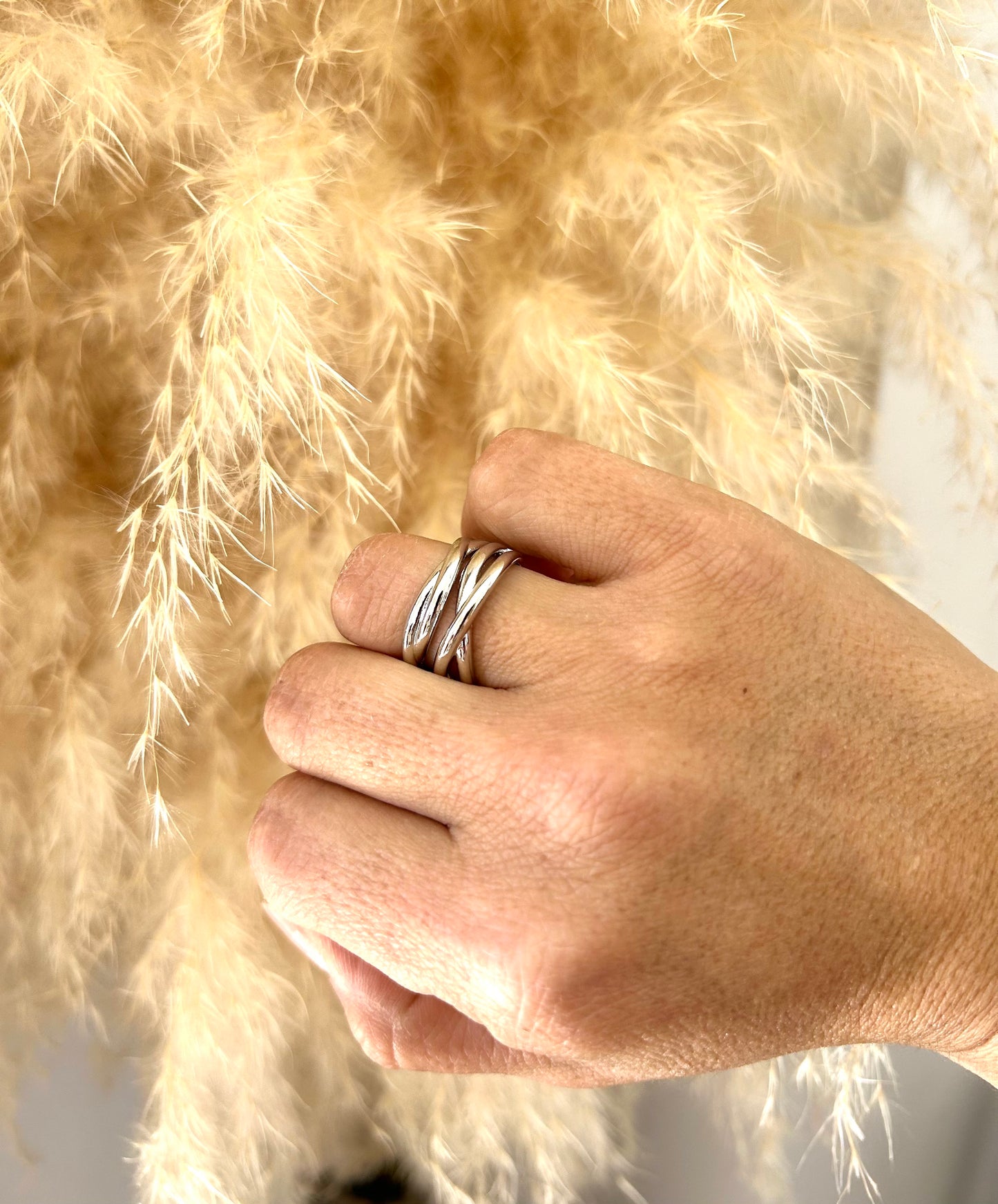 Bague "NOVA" acier argenté