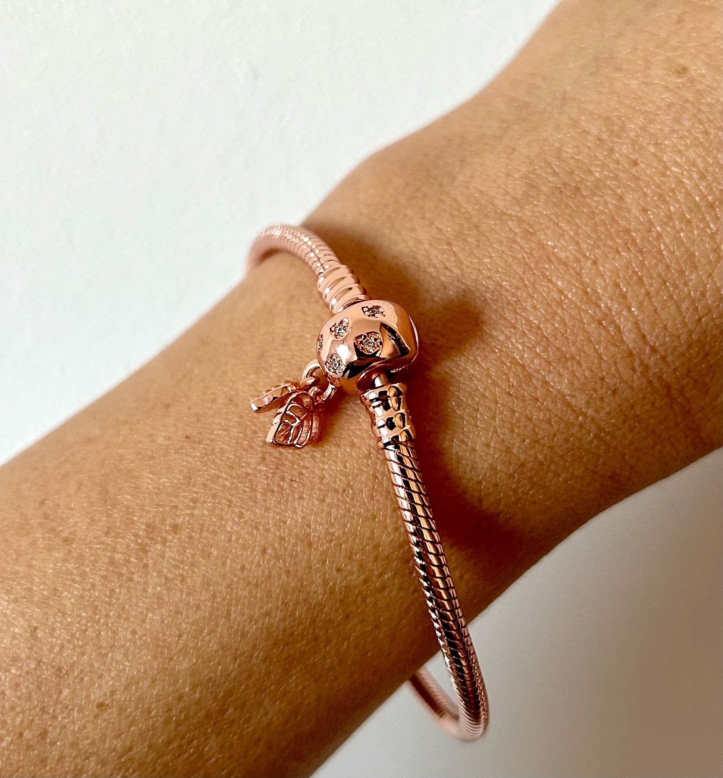 Bracelet personnalisé à breloques | Argent 925 (ROSÉ)