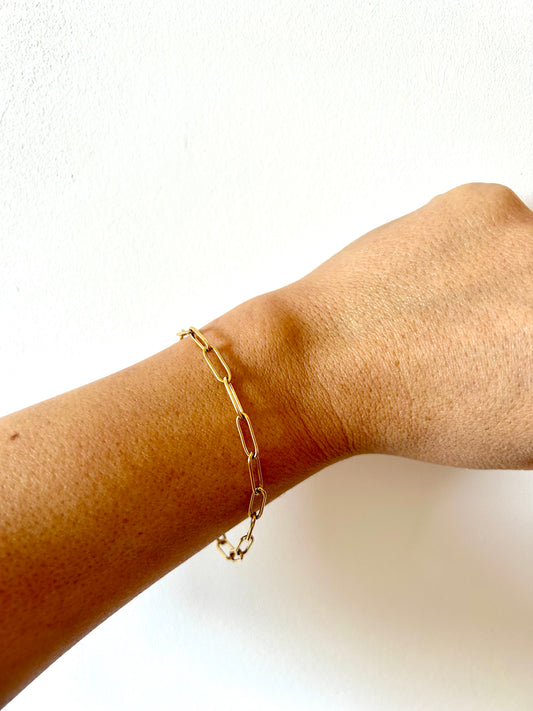 "NOVA" gold-plated steel bracelet