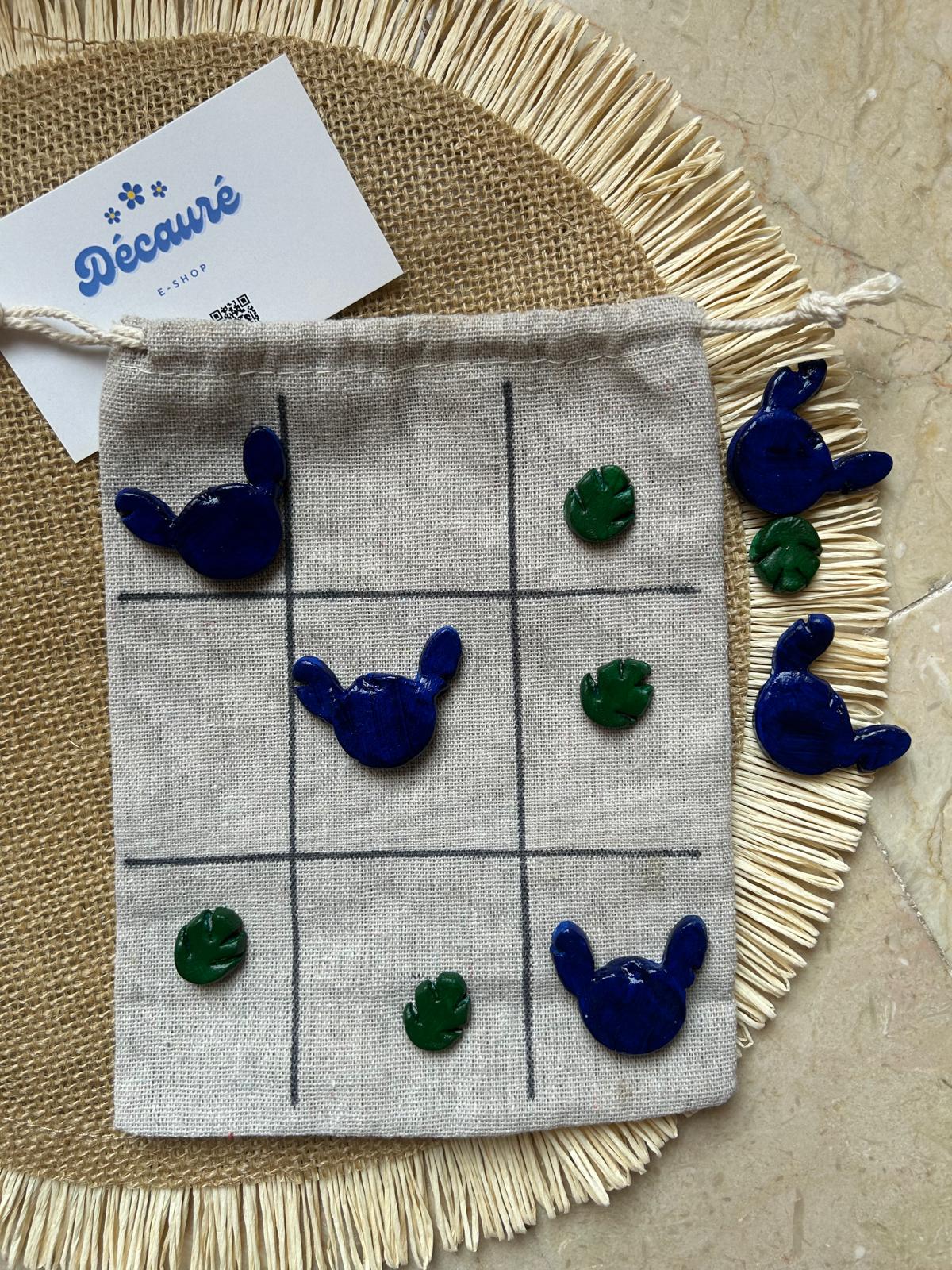 Jeu TIC-TAC-TOE en argile