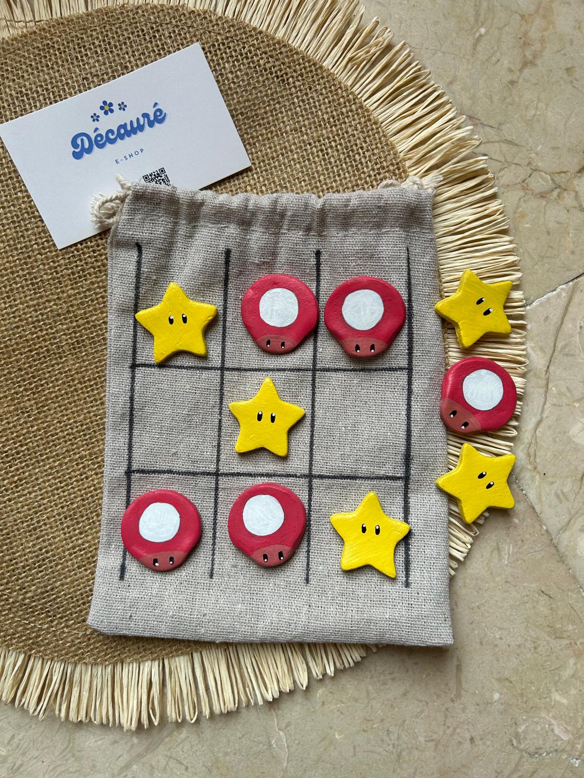 Jeu TIC-TAC-TOE en argile