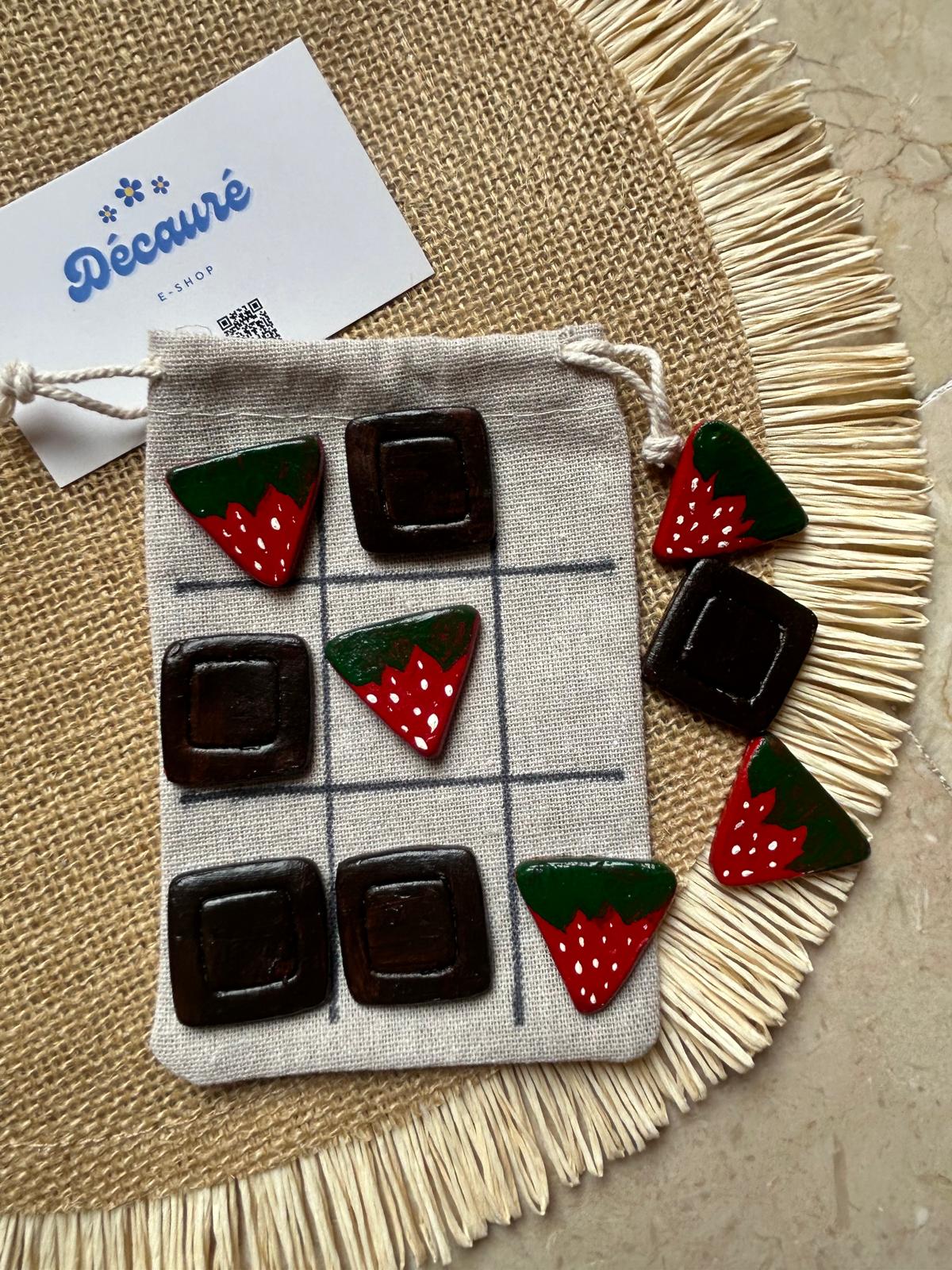 Jeu TIC-TAC-TOE en argile